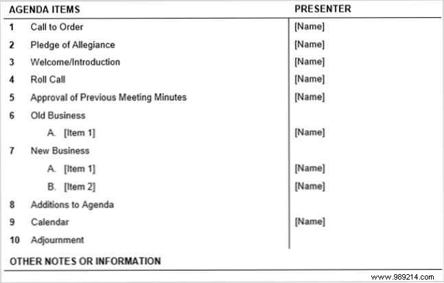 15 Best Meeting Agenda Templates for Microsoft Word to Boost Productivity