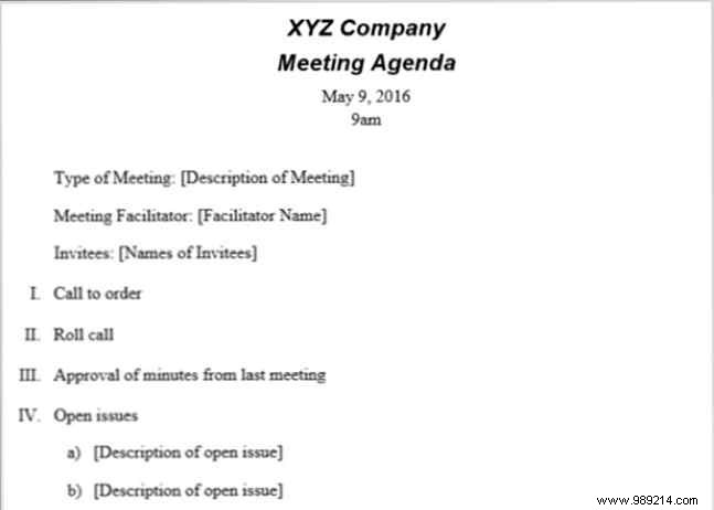 15 Best Meeting Agenda Templates for Microsoft Word to Boost Productivity