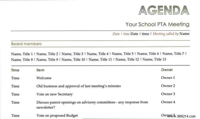 15 Best Meeting Agenda Templates for Microsoft Word to Boost Productivity