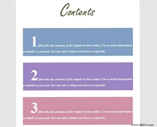 10 Best Free Table of Contents Templates for Microsoft Word