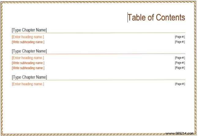10 Best Free Table of Contents Templates for Microsoft Word
