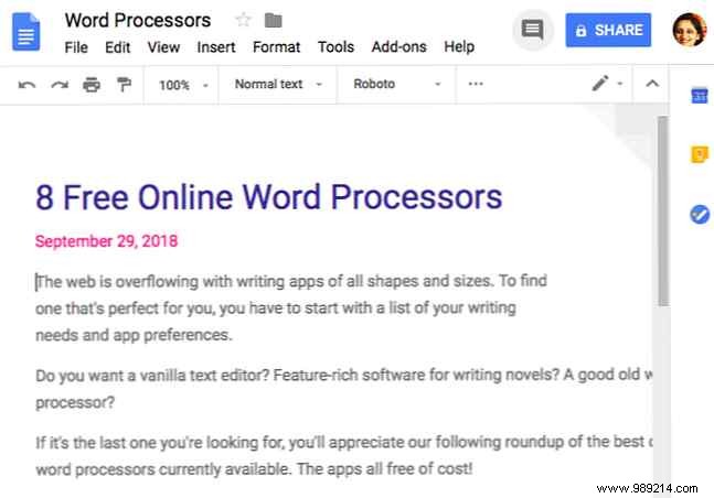 Top 8 Free Online Word Processors for Seamless Collaboration and Writing