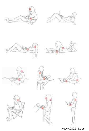 The Ideal Laptop Posture: Lie Down with Knees Up, Backed by Science