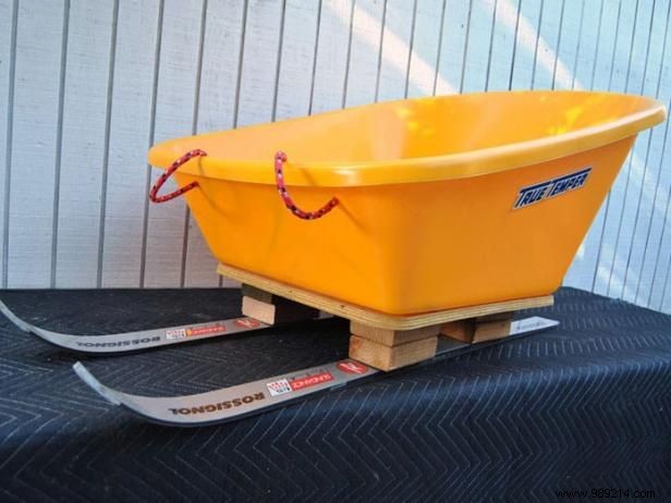 DIY Snow Sled: Build a Custom Sled from Old Skis and a Wheelbarrow