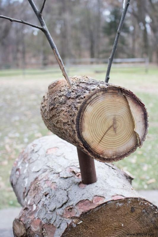 DIY Rustic Reindeer Lawn Ornaments: Step-by-Step Guide Using Logs and Branches by Emily Fazio