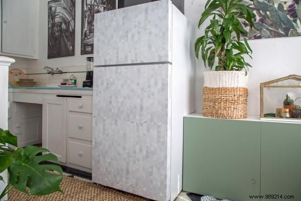 DIY Guide: Refresh Your Fridge with Peel-and-Stick Wallpaper – Renter-Friendly Makeover
