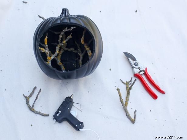 DIY Spooky Fairy Garden in a Pumpkin: Halloween Tutorial by Crafter Carla Wicking