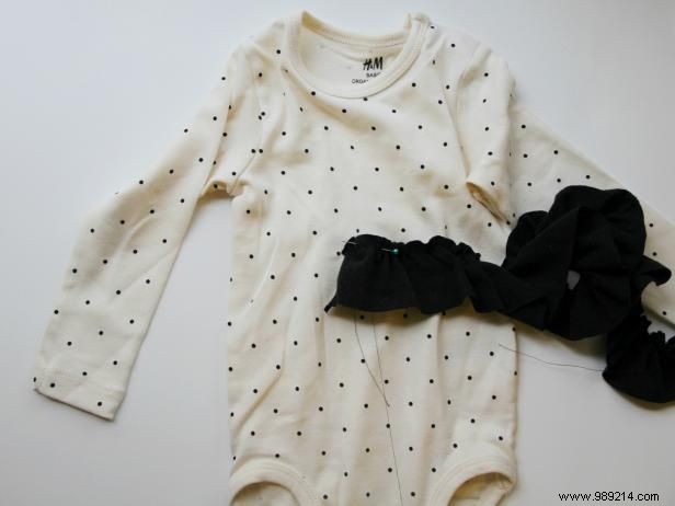 DIY Tutorial: Add Charming Neck and Shoulder Ruffles to a Baby Onesie