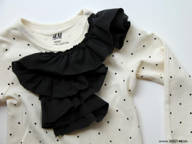 DIY Tutorial: Add Charming Neck and Shoulder Ruffles to a Baby Onesie