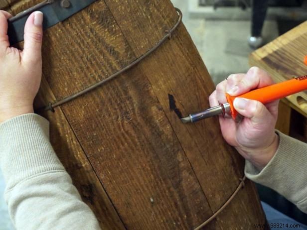 Transform an Old Wooden Barrel into a Custom Firewood Holder: Wood-Burning DIY Guide