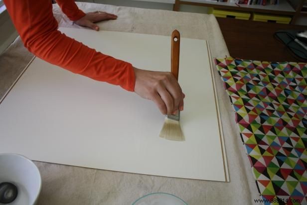 DIY Guide: Decoupage Tissue Paper on Your Bookshelf Back Panel