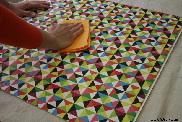 DIY Guide: Decoupage Tissue Paper on Your Bookshelf Back Panel