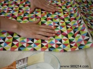 DIY Guide: Decoupage Tissue Paper on Your Bookshelf Back Panel