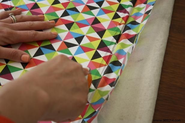 DIY Guide: Decoupage Tissue Paper on Your Bookshelf Back Panel