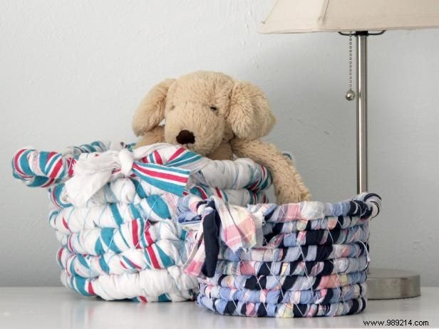DIY Fabric Basket: Upcycle Baby Blankets or Scraps into Stylish Storage