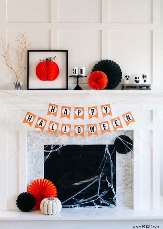 DIY Classic Orange and Black Happy Halloween Banner: Easy Step-by-Step Guide