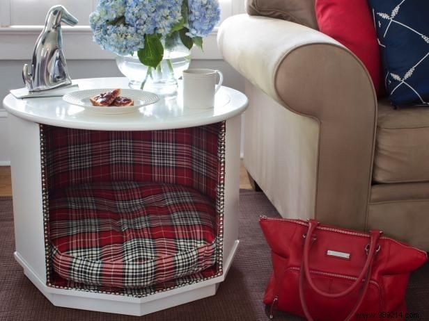 DIY Pet Bed End Table: Upcycle a Vintage Octagon Table for Pets