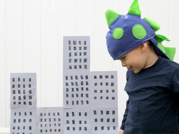 DIY Dinosaur Hat and Tail Costume: Easy Step-by-Step Guide for Kids  Halloween Fun