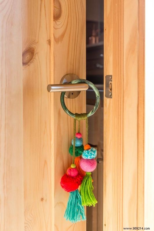 DIY Wool Felt Beaded Door Hanger: Easy Step-by-Step Tutorial by Jennifer Ramos