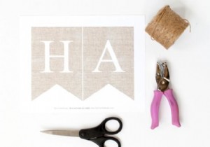 DIY Happy Holidays Banner: Easy Step-by-Step Guide from ten22 Studio