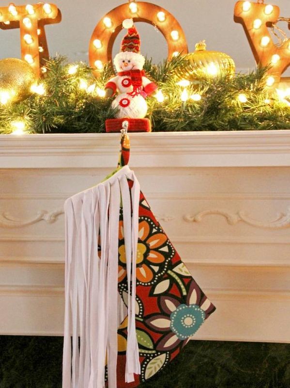 DIY Hippie Fringe Christmas Stocking: Step-by-Step Sewing Tutorial