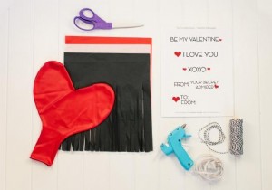 DIY Fabric Fringe Tassel Heart Balloon: Easy Valentine s Day Craft Tutorial