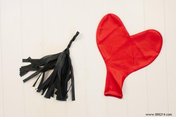 DIY Fabric Fringe Tassel Heart Balloon: Easy Valentine s Day Craft Tutorial