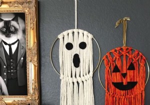 DIY Macramé Halloween Wall Hanging: Easy Spooky Ghost & Jack-o -Lantern Tutorial by Expert Vickie Howell