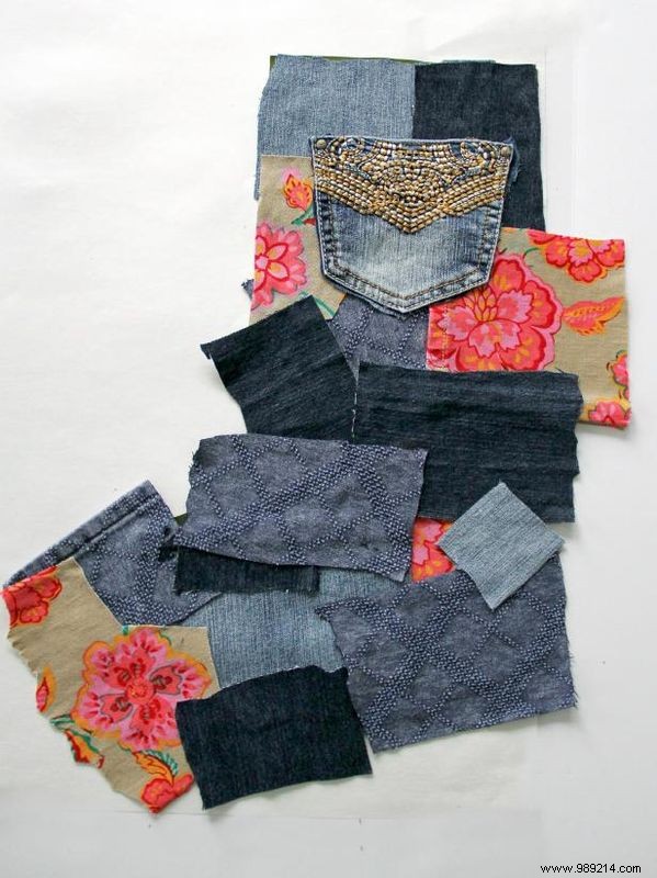 DIY Patchwork Denim Christmas Stocking: Easy Step-by-Step Tutorial