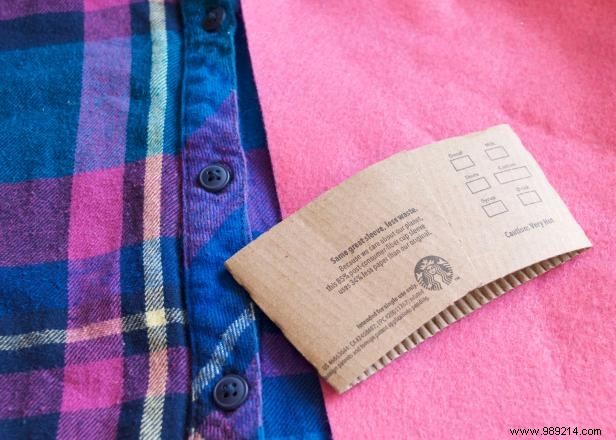 DIY Reusable Coffee Sleeve: Easy Tutorial with Felt and Flannel by Jennifer Perkins