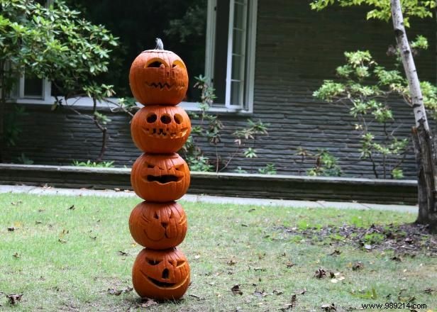 DIY Halloween Pumpkin Totem Pole: Expert Step-by-Step Guide by Emily Fazio