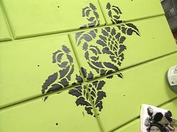 How to Refinish Your Wet Bar with Elegant Victorian Stencils