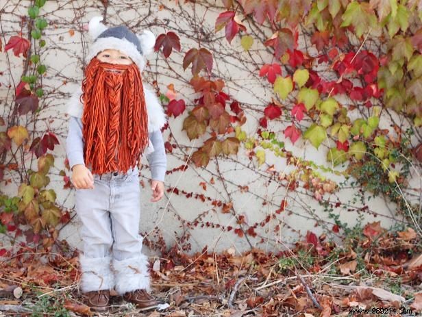 DIY Viking Halloween Costume: Craft an Epic Yarn Beard for Kids – Step-by-Step Guide