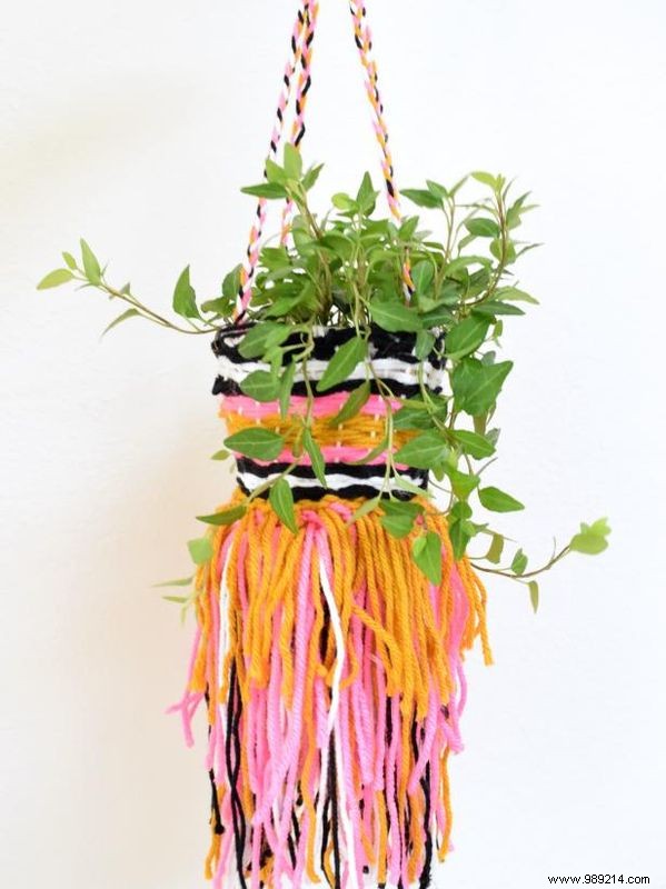 Easy DIY: Craft a Boho Woven Hanging Planter Basket in One Afternoon