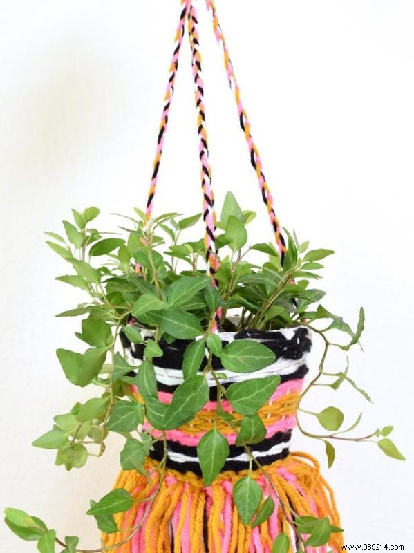 Easy DIY: Craft a Boho Woven Hanging Planter Basket in One Afternoon