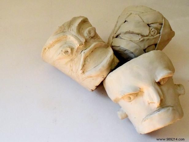 DIY Halloween Monster Pots: Simple Air-Dry Clay Tutorial for Spooky Succulent Planters