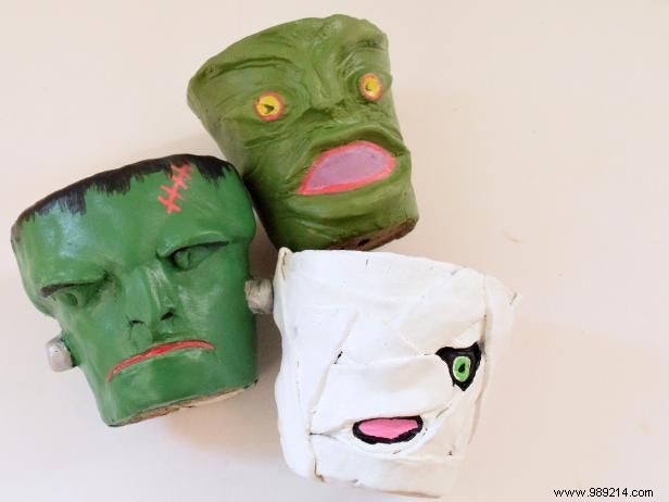 DIY Halloween Monster Pots: Simple Air-Dry Clay Tutorial for Spooky Succulent Planters