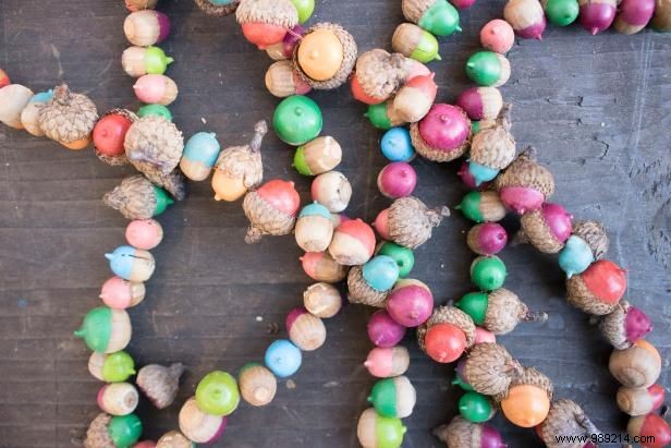 DIY Acorn Garland: Easy Step-by-Step Fall Craft Tutorial by Emily Fazio