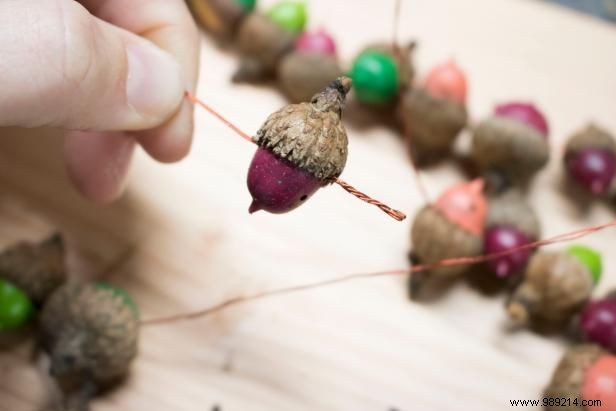 DIY Acorn Garland: Easy Step-by-Step Fall Craft Tutorial by Emily Fazio