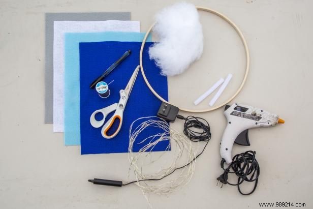 DIY Lighted Rain Cloud Mobile for Baby Nursery: Easy Step-by-Step Guide