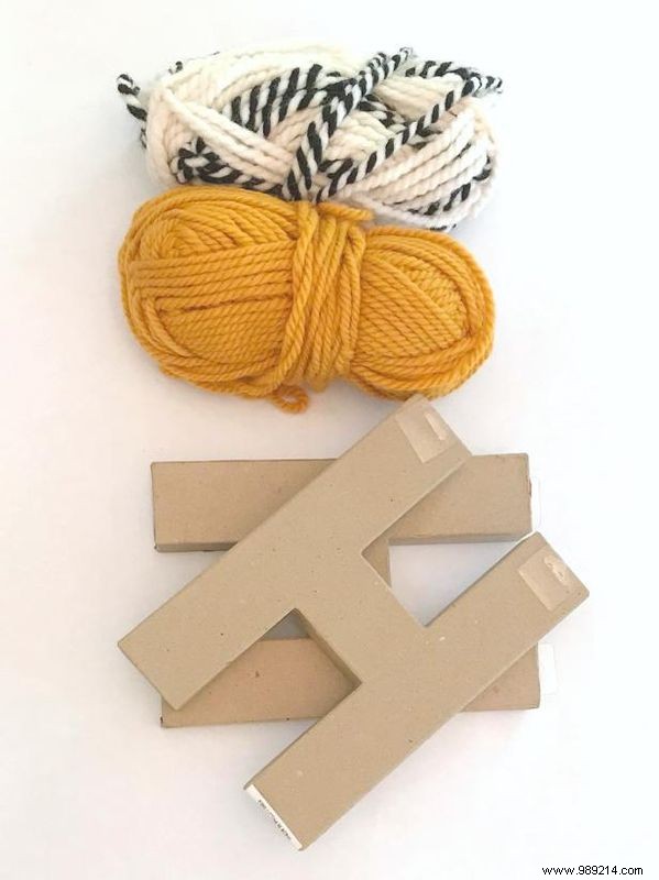 DIY H-Shaped Yarn-Wrapped Plant Stand: Clever Hack Using Affordable Craft Store Letters