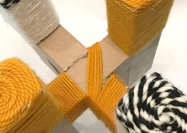 DIY H-Shaped Yarn-Wrapped Plant Stand: Clever Hack Using Affordable Craft Store Letters