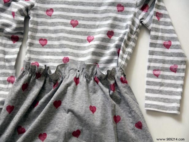 Easy DIY: Upcycle a T-Shirt into an Adorable Heart-Print Dress