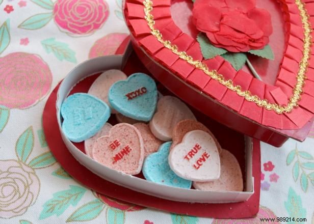 DIY Conversation Heart Bath Bombs: Easy Valentine s Day Recipe by Jennifer Perkins