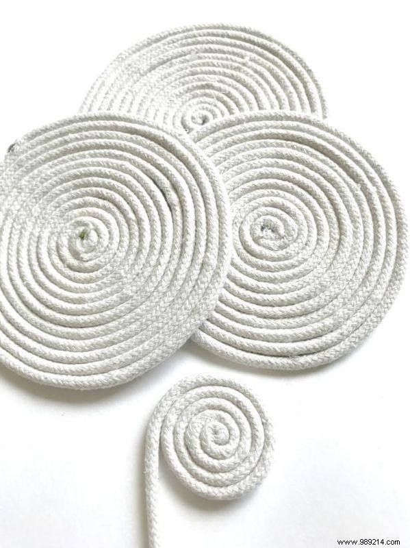 DIY Citrus Slice Coasters from Cotton Rope: Easy Tutorial by Jennifer Perkins