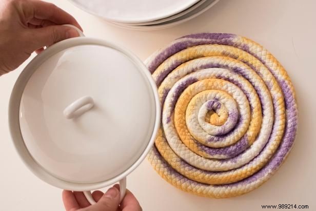 Easy DIY Trivets: Custom Basket Weave Hot Pads from Winding Core