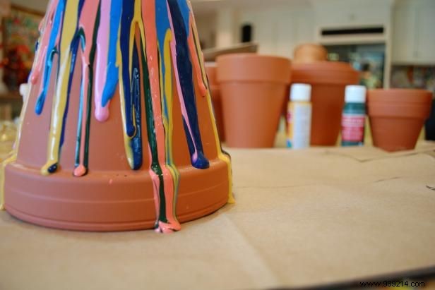 DIY Drip Paint Pots: Easy Step-by-Step Guide to Revamp Old Planters