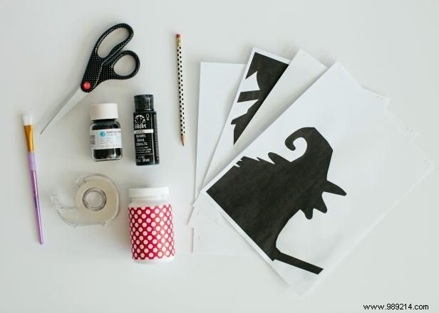 DIY Glittery Halloween Witch Art: Easy Step-by-Step Craft Tutorial