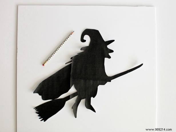 DIY Glittery Halloween Witch Art: Easy Step-by-Step Craft Tutorial