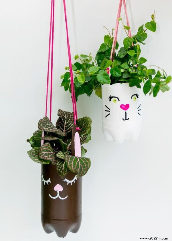 DIY Hanging Bunny Planters from Recycled Plastic Bottles: Step-by-Step Guide
